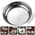 thumbnail image 3 of Bandeja para platos de aperitivos para el hogar, plato de almacenamiento de frutas de acero inoxidable, bandeja de comida multifu HOMEMAXS 15682436-MX, 3 of 7