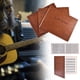 thumbnail image 1 of Guía De Acordes De Guitarra Libro de acordes de guitarra de 6 cuerdas, cubierta de cuero PU portátil, ayuda de guía de guitarra plegable, 1 of 5