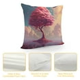 thumbnail image 4 of Creowell Fantasy Art Pillow Covers for Couch Sofa Indoor Outdoor Home Decor - Square Design - Short Plush - Wrinkle/Shrink/Fade Resistant - Invisible Zipper - 1PC 24x24in, 4 of 5