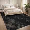 thumbnail image 3 of ODIKA 8'x10' Washable Area Rug Abstract Crisp Tan Printed Edges Subtle Blending Rectangular for King Size Bedroom Under Bed, Master Suite, Non-Shedding, Easy Care, 3 of 7