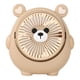 thumbnail image 2 of Fiudx Miniventilador con Forma de Oso, Diseño Portátil, 3 Velocidades, Recargable Tipo C, Rotación de 180°, Potente Flujo de Aire, Funcionamiento Silencioso, Ideal para Escritorio o Viaje, Beige/Marr, 2 of 6