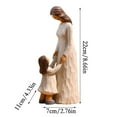 thumbnail image 5 of Mother's Day Resin Mother and Child Figurine Heartwarming Hand-Painted Statue for Desktop ornament Party Decor Mom Birthday Gift from Daughter and Son 1PCS, 5 of 9