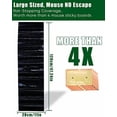 thumbnail image 3 of 6 Pack Rat Sticky Traps Extra Large, Black Mouse Glue Trap Sticky Trap for Mice and Rats, Enhanced Stickiness Trapping Pads Snakes Spiders Roaches for House Rodent Pest Control - 47.2x11, 3 of 7