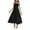 Black., variant on Akafmk Summer Dresses for Women Casual Dresses,Solid Color Round Neck Sleeveless Spaghetti Straps Midi Dresses Loose Fitting Flowy A Line Beach Sundress