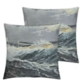 thumbnail image 2 of Acheng The Gigantic Wave Pillow case White, 2 of 6