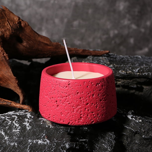 Ongmies Bougies en Cire de Soja Parfumées 5 Couleurs – Bougies Chauffe-Plat Aromathérapie dans des Tasses en Plâtre Coffret Cadeau pour Femmes/hommes, Décoration Maison & Saint-Valentin