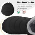 thumbnail image 4 of Womens Mens Barefoot Boots Shoes Winter Snow Boots Warm Ankle Booties Zero Drop Sole Wide Toe Box Fur Lined Outdoor Sneakers,42, 4 of 5