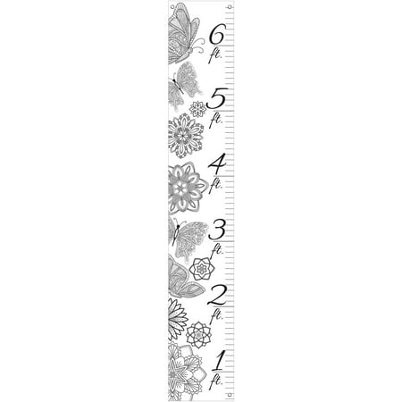 Surfboard Growth Charts - Better Homes and Gardens Color-in Canvas Growth Chart