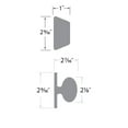 thumbnail image 3 of Contemporary Series Single Cylinder Entrance Knob Combo Pack, 3 of 3