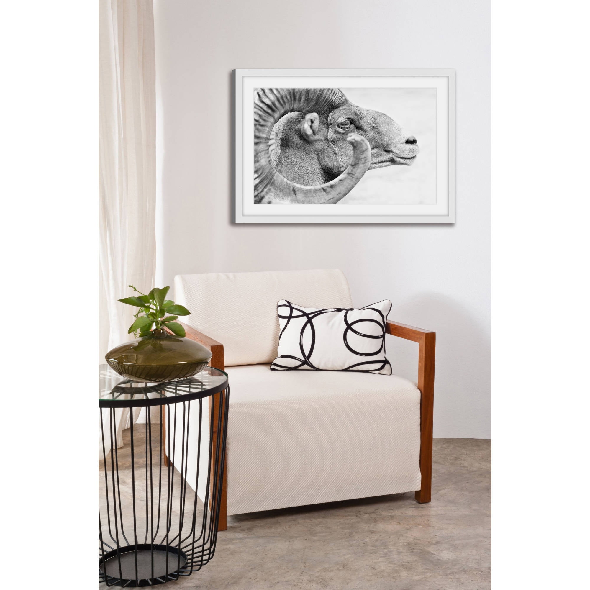 Marmont Hill "Ram Profile 3" Framed Painting Print