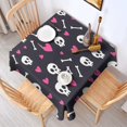 thumbnail image 2 of Happy Halloween Square Table Cover Waterproof Spillproof Table Covers Pumpkin Spooky Tablecloth for Halloween Birthday Wedding Graduation (60x60 Inch), 2 of 6