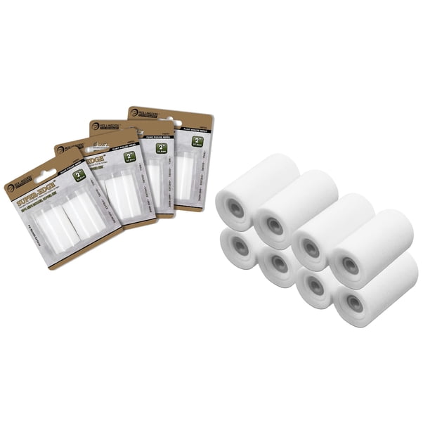 Cubiertas de espuma para rodillo de pintura ROLLINGDOG, 5 cm, alta densidad, 8 unidades
