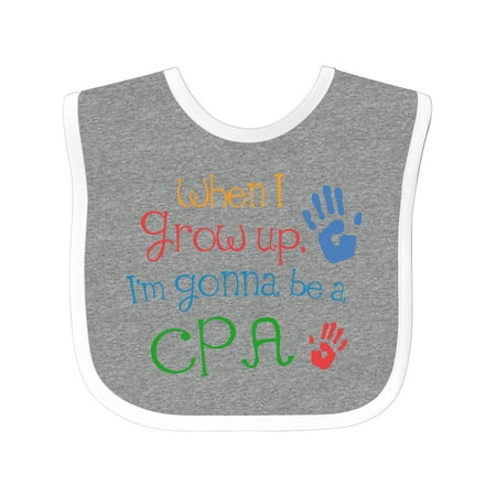 

Inktastic Future CPA Accountant Gift Baby Boy or Baby Girl Bib