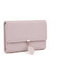 thumbnail image 1 of Cartera Mediana Cuero sintetico con detalle Hoja Rosa LabG  RT589, 1 of 4