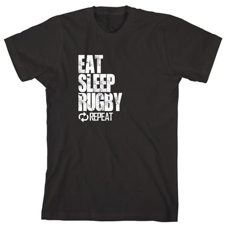 Eat Sleep Rugby Repeat Men's Shirt - ID: 1080