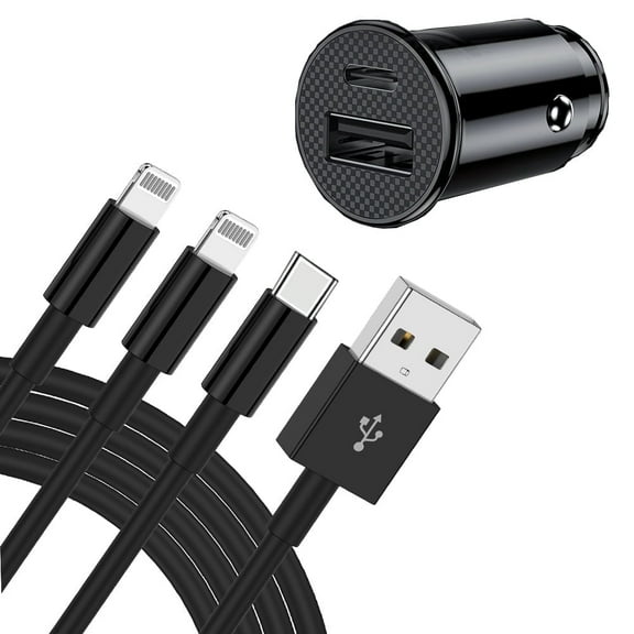 Car Charger,Fast Charger,with 2Pack 3ft cable Compatible with iphone Charger for iphone 14 ,iphone 13, iphone 12,iPhone 11,iphone x