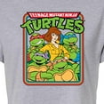 thumbnail image 3 of Teenage Mutant Ninja Turtles - Retro Group April - Juniors Cropped Cotton Blend T-Shirt, 3 of 5