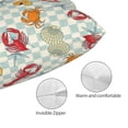 thumbnail image 3 of Naloa Lobster Sea Shell Pillow Covers, Throw Pillow Case Cushion Covers,Cushion for Bedroom,Couch,Home-14"x20", 3 of 6