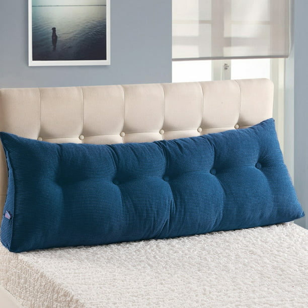 With Removable Cover Jean Blue Queen, Sofa Back Pillows