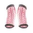 thumbnail image 2 of Jusqu'à 10$ Gants Mitaines Roses Épaissis Gants en Peluche Automne et Hiver Chauds Manches en Laine Tricotée, 2 of 4