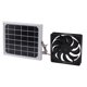 thumbnail image 4 of Kit de ventilador con panel solar, panel solar de silicio monocristalino de 10 W y ventilador de escape para gallinero de casa de mascotas, 12 V, 4 of 5