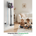 thumbnail image 6 of PRASKY Cordless Stick Vacuum Cleaner Bendable Lightweight for Carpet, Hard Floor, Pet Hair (Purple), 6 of 7
