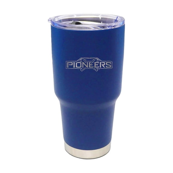 NCAA Wisconsin-Platteville Pioneers 30 ounce Stainless Steel Tumbler in Team Color with Team Logo