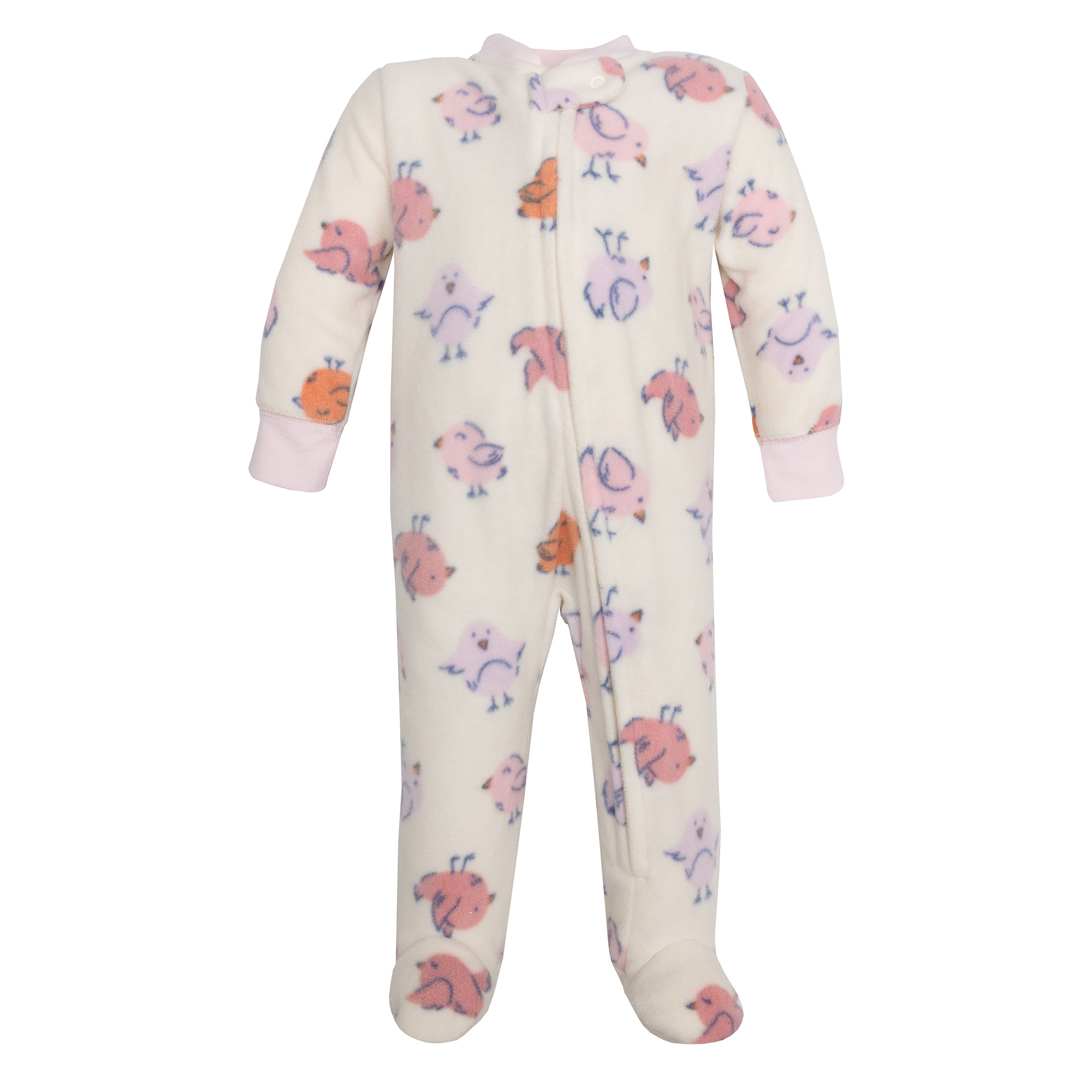 Hudson Baby Infant Girls Fleece Sleep and Play, Baby Bird, Newborn