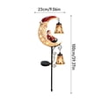 thumbnail image 6 of 2026 Christmas Solar Garden Stake Light, Santa Claus Moon LED Lantern Decor, Waterproof Metal Outdoor Yard Light for Garden Patio Walkway Porch, 6 of 6