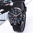 thumbnail image 4 of Relojes casuales clásicos de silicona para hombre de la línea de automóviles de moda, 4 of 5