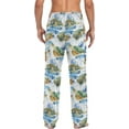 thumbnail image 2 of GZHJMY Men's Pajama Pants - Green Sea Turtle, Loose Thin PJs Lounge Sleep Bottoms with Pockets Drawstring, Christmas New Year Birthday Gifts, Small, 2 of 7