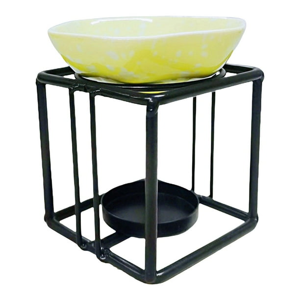 quemador de aceite esencial Portavelas Tealight Calentador De Para El Hogar Quemador De Aceite Esencial Verde