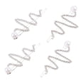 thumbnail image 4 of Miangastore Barrette Strass Perles Décoration de Coiffure 4 Pcs 3X1.4X0.5In, 4 of 8
