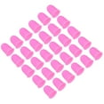 thumbnail image 1 of Protector de puntas de dedo de silicona Uxcell, paquete de 30, cubiertas de dedos, almohadillas de dedal para contar en la oficina, tamaño pequeño rosa, 1 of 5