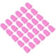 thumbnail image 1 of Protector de puntas de dedo de silicona Uxcell, paquete de 30, cubiertas de dedos, almohadillas de dedal para contar en la oficina, tamaño pequeño rosa, 1 of 5