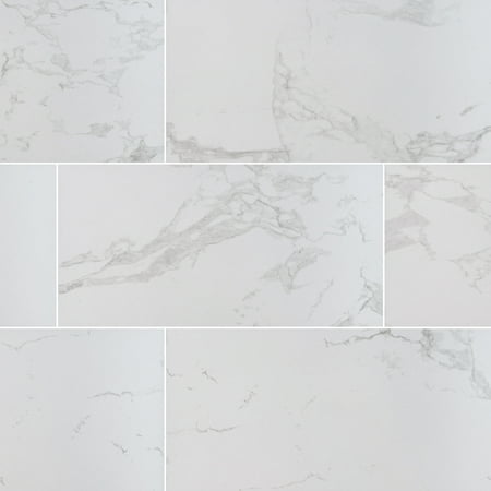 Praia Carrara 12 in. X 24 in. Glazed Porcelain Floor and Wall Tile (16 sq.ft. / case)