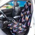 thumbnail image 3 of XYZCANDO Terry Cloth Car Seat Covers Breathable Microfiber, Compatible with Bucket Seat Van, for Cars Vans Trucks, Starlight Butterfly, 3 of 6