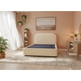 thumbnail image 1 of LASE Muebles Cama Queen Size Marsella Base+Cabecera Velvet Canalé Rosa, 1 of 4