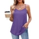 thumbnail image 2 of Tops de manga larga,Camiseta sin mangas para mujer, cuello redondo, informal, de poliéster, ligera, para uso diario y en casa, sopatenor, 2 of 9