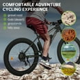 thumbnail image 6 of Ecotric 26 Inch Fat Tire Electric Bicycle Powerful 500 W Motor 36 V/12.5 Ah Removable Lithium Battery Beach Snow Shock Absorption Mountain for Adults, 6 of 13