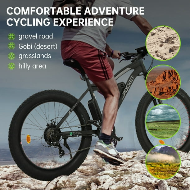 Ecotric rocket fat tire beach snow electric bike hotsell