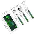 thumbnail image 2 of Picia Pikmin Pattern Toddler Utensils, Children's Knife, Fork And Spoon Set,Kids Silverware Set with Handle, 430 Stainless Steel, 2 of 8