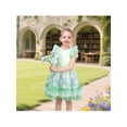 thumbnail image 2 of Sunny Fashion Girls Dress Sheer Tulle Overlay Daisy Ruffle Tiered Ballet Fancy Ball Fairy 4 Years, 2 of 7