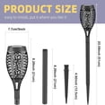 thumbnail image 3 of 4 Pack Solar Torch Light with Flickering Flame  Outdoor Waterproof Solar Halloween Lights Decorations  Solar Torches Landscape Path Lights for Halloween Decor (Purple), 3 of 3