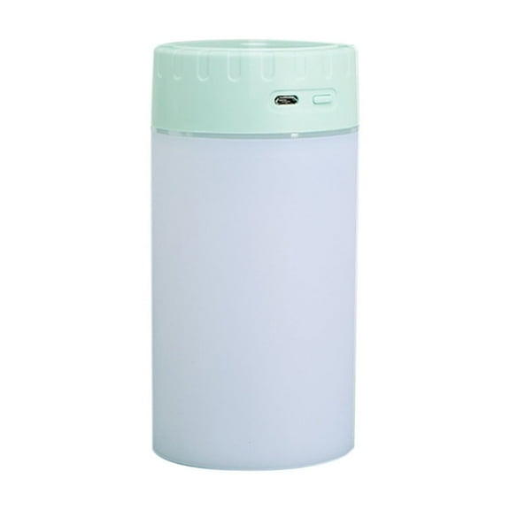 Qholemyo Small Humidifier Desktop Humidifier Tower Shaped Usb Home Goods Cool Mist Humidifier For Bedroom Office Car With Color Ambient Light