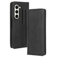 thumbnail image 2 of ELEHOLD Leather Wallet Case for Samsung Galaxy Z Fold 5 Folio Case  Business/Vintage Style with Card Slot Holder Pen Slot Shockproof Scratch-Resistant Case for Galaxy Z Fold 5 2023,Black, 2 of 8
