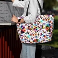 thumbnail image 4 of Wukai Mexican Bright Style Print Zipper Bag,large Beach Tote Bag,Waterproof Sandproof Bag,Grocery and Picnic Tote Travel Bag, 4 of 5