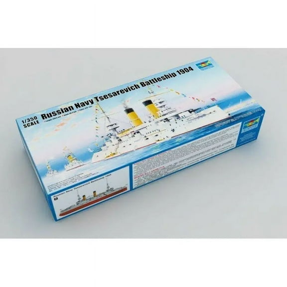 Trumpeter 05338 1/350 Russian Navy Tsesarevich Battleship 1904 - Scale Model Kit