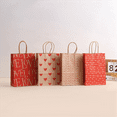 thumbnail image 4 of M 24 Pcs Valentines Day Gift Bags, Candy Bags Goodie Bags with Handles Heart Love Paper Bags for Wedding and Valentine, 4 of 8