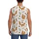 thumbnail image 4 of Balery Squirrel And Leaves Camisetas sin mangas para hombre, absorbe la humedad y protege contra el mal olor.-3X-Large, 4 of 7